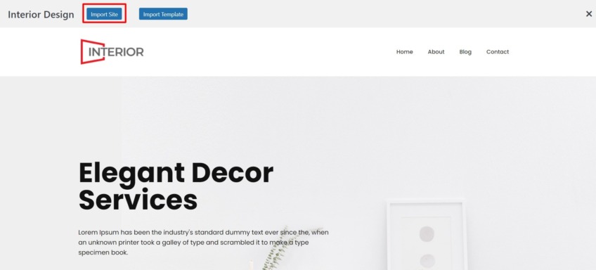 interior design import