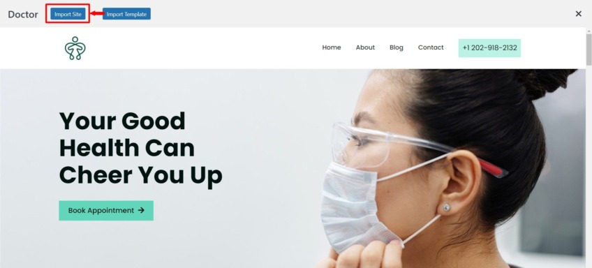 doctor website import