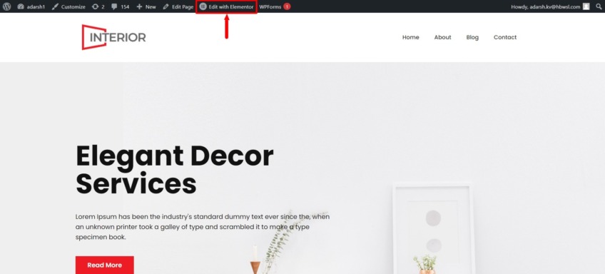 interior design elementor