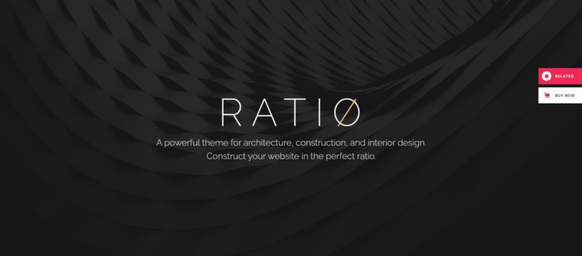 Ratio architecture WordPress themes