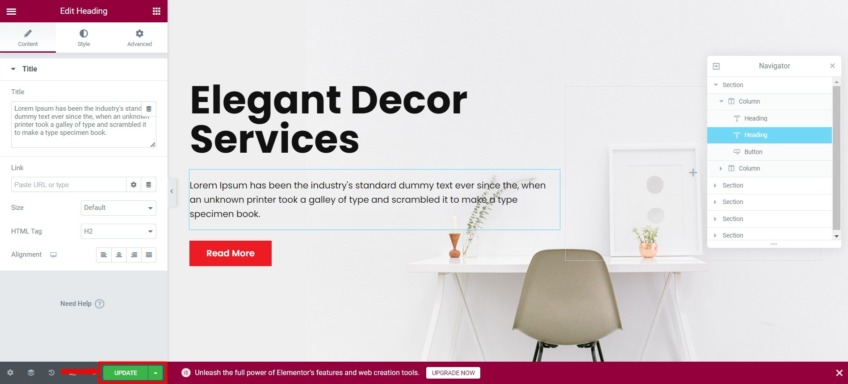 interior design update