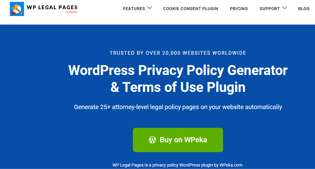 WP Legal Pages plugin