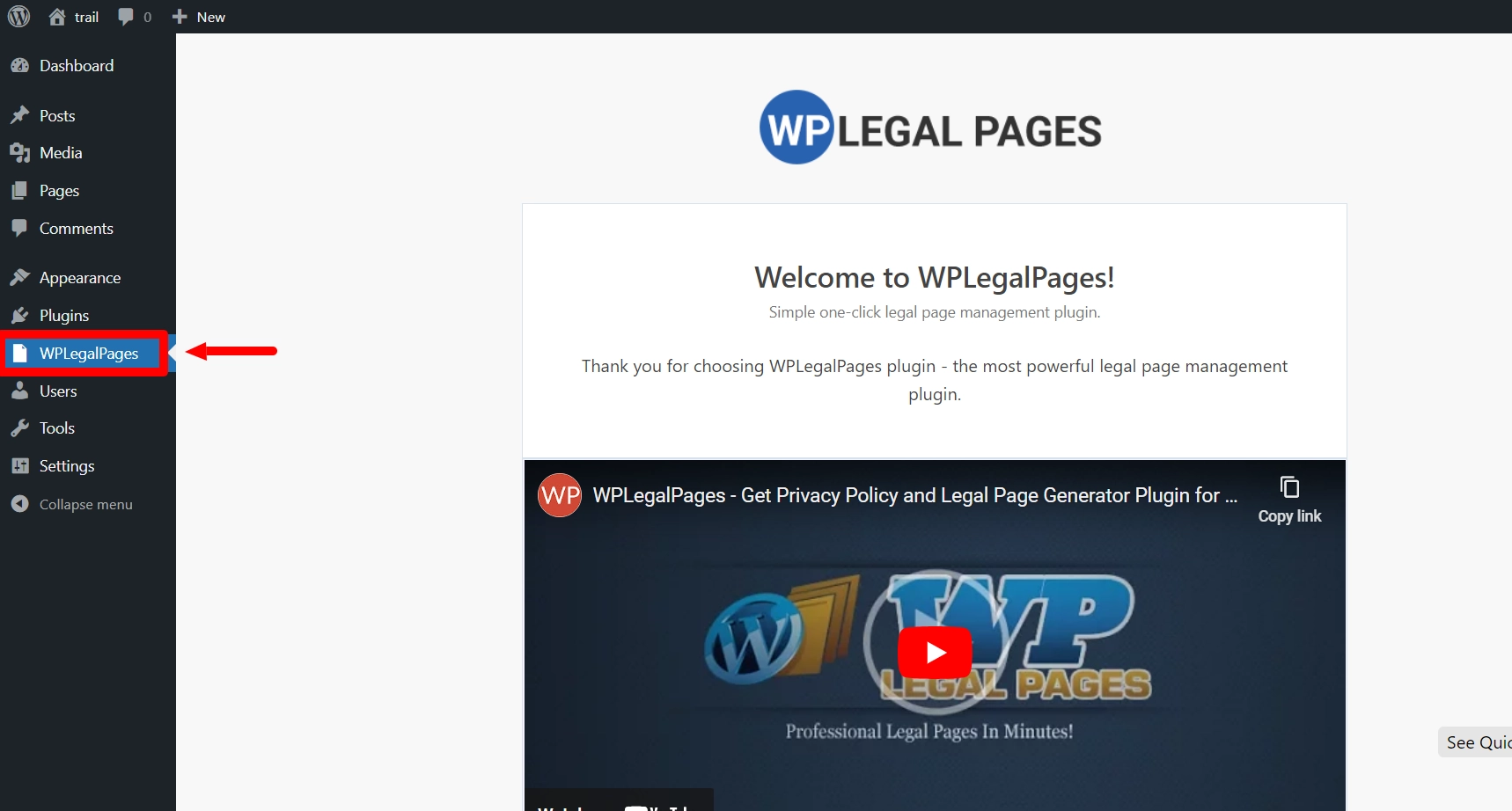 WPLegalPages WordPress