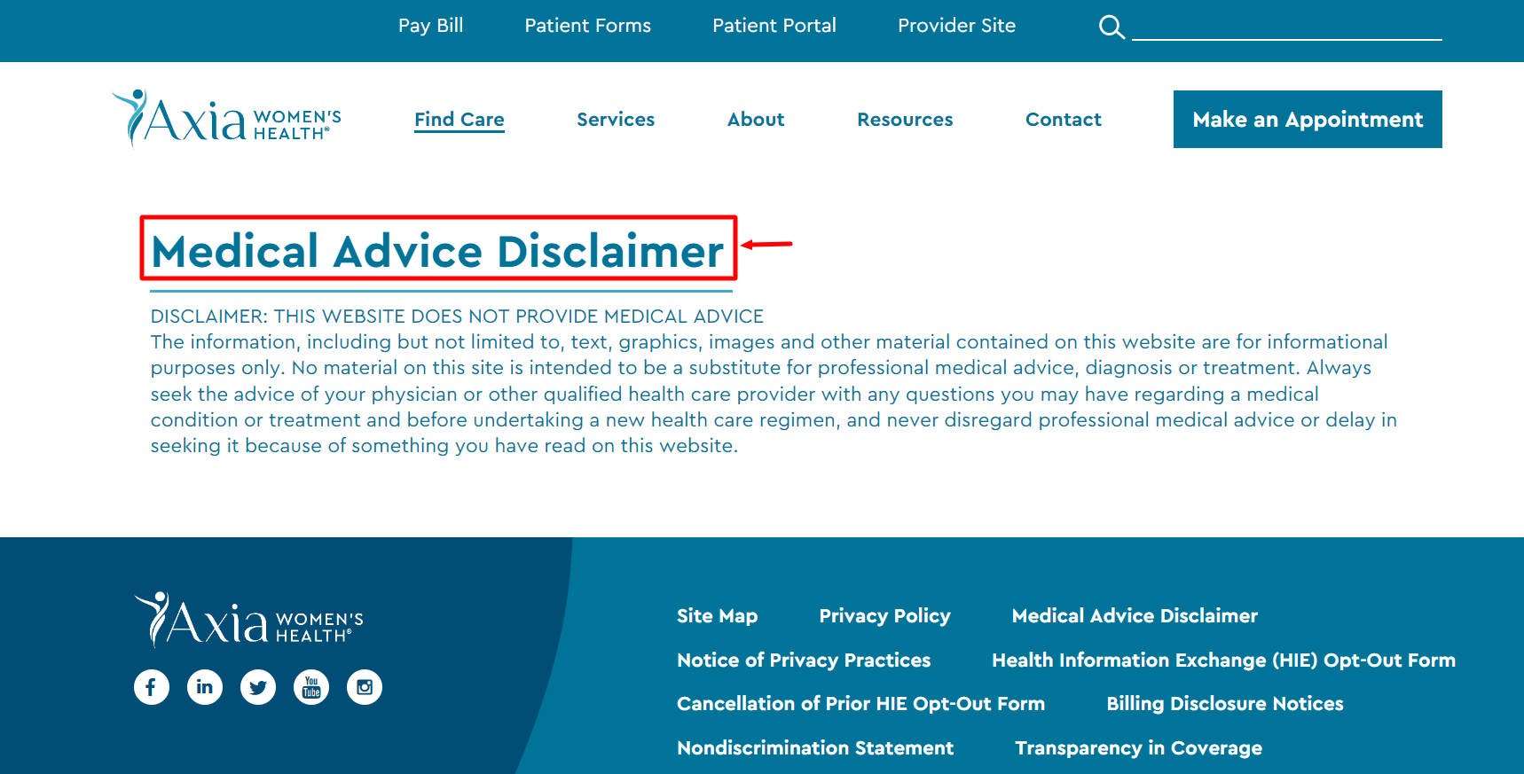 Axia Women’s Health