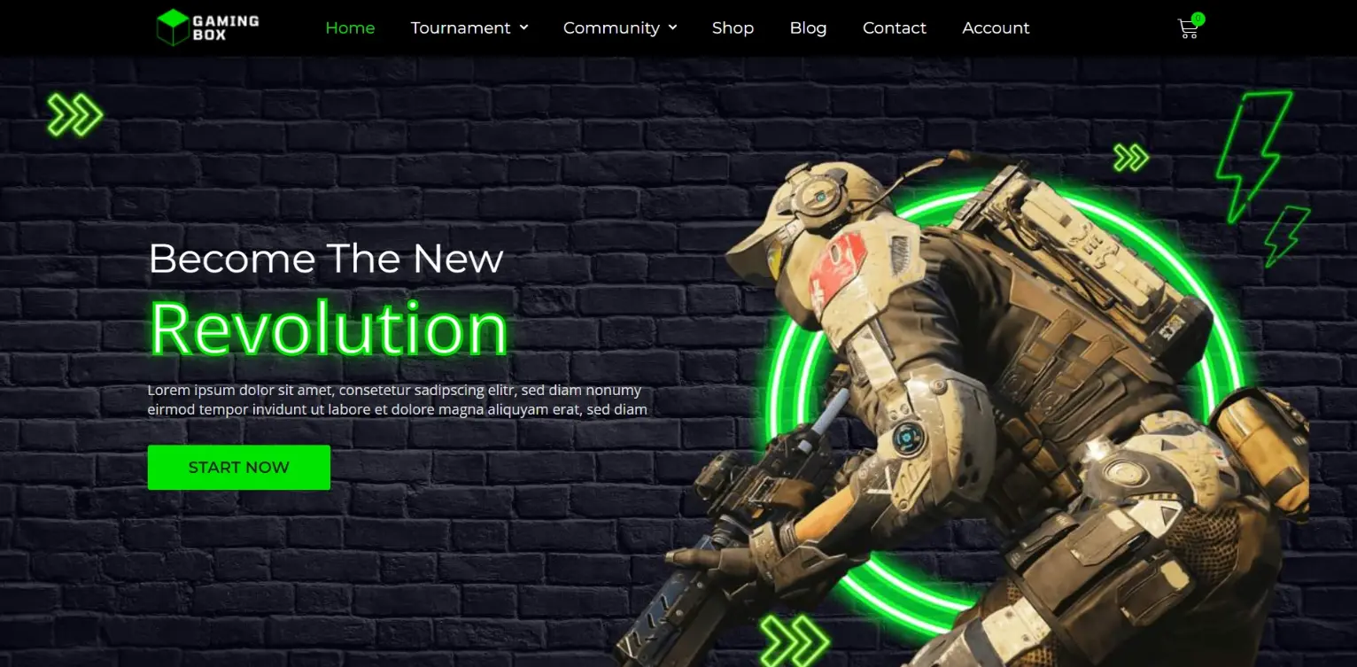 Gaming Responsive Theme