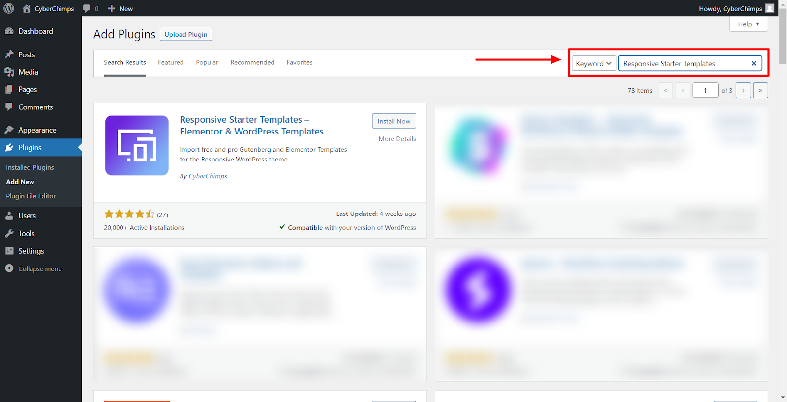 Search for Responsive Starter Templates