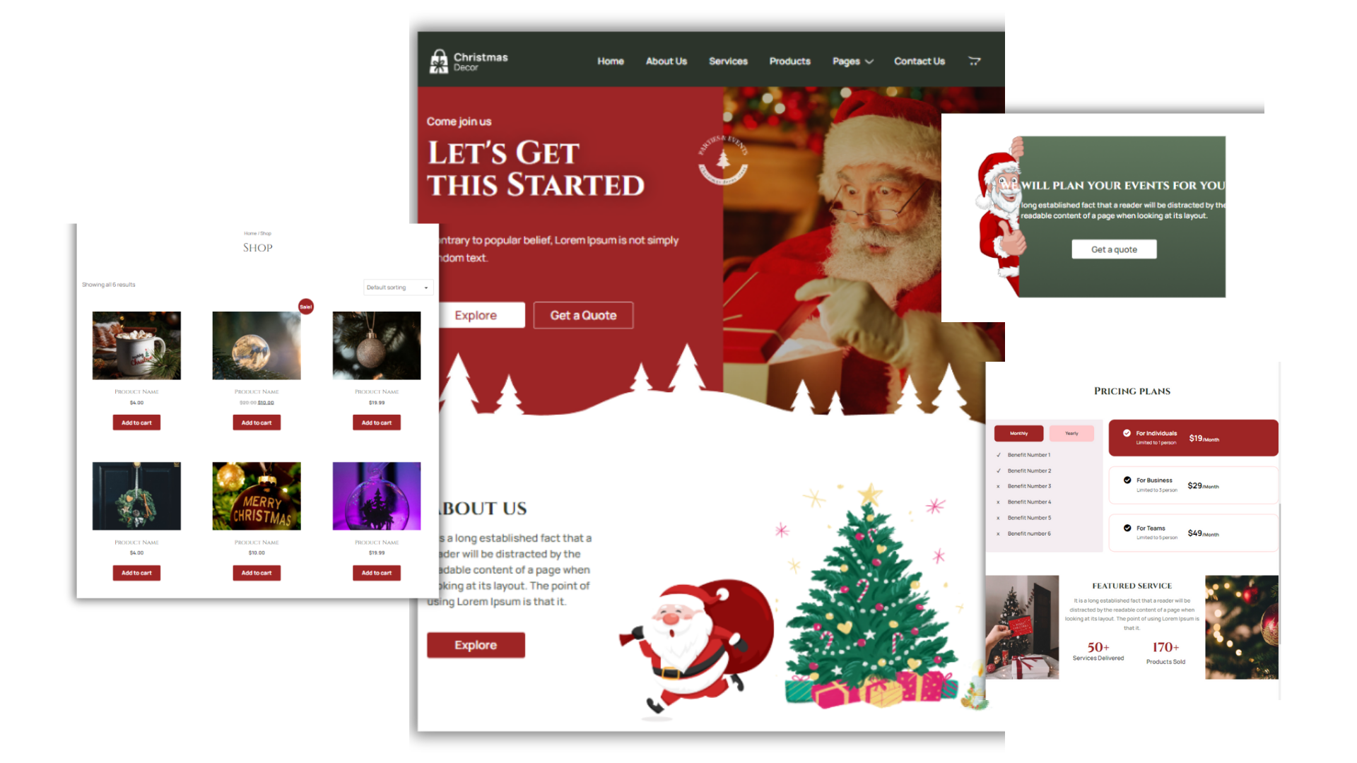 Elegant Christmas Decor template design