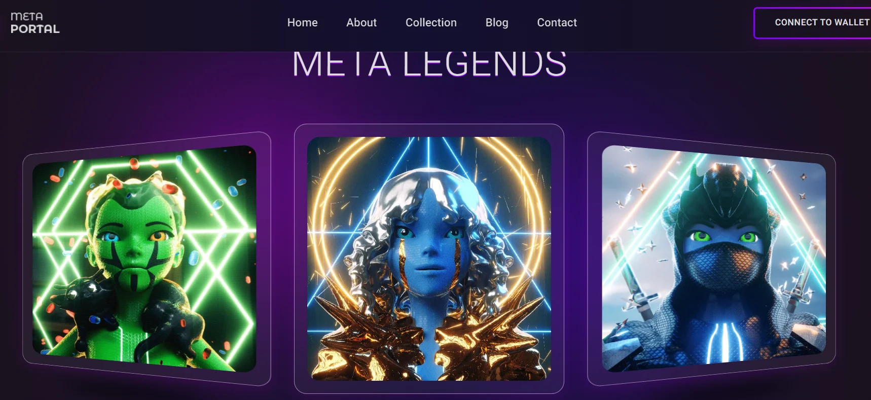 MetaPortal - NFT Portfolio and Landing Page