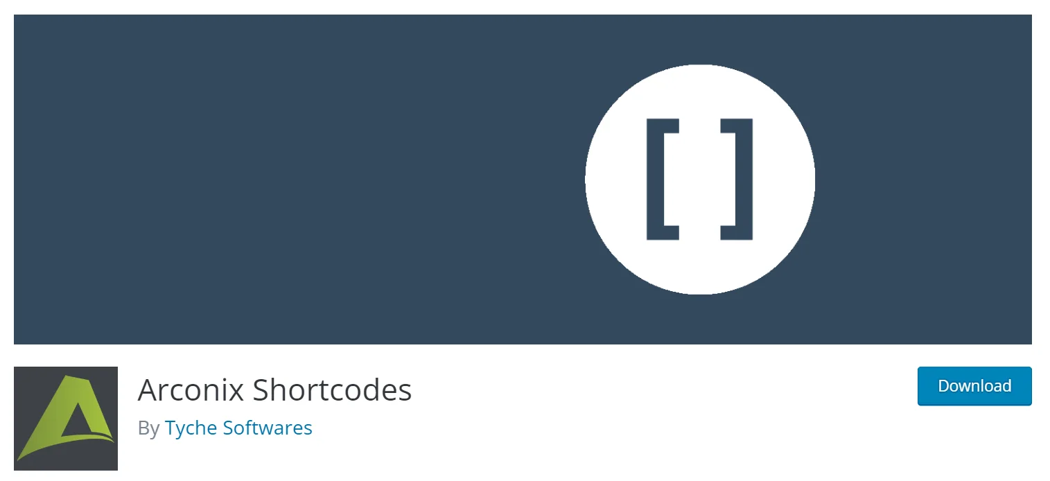 Arconix Shortcodes WordPress-plugin
