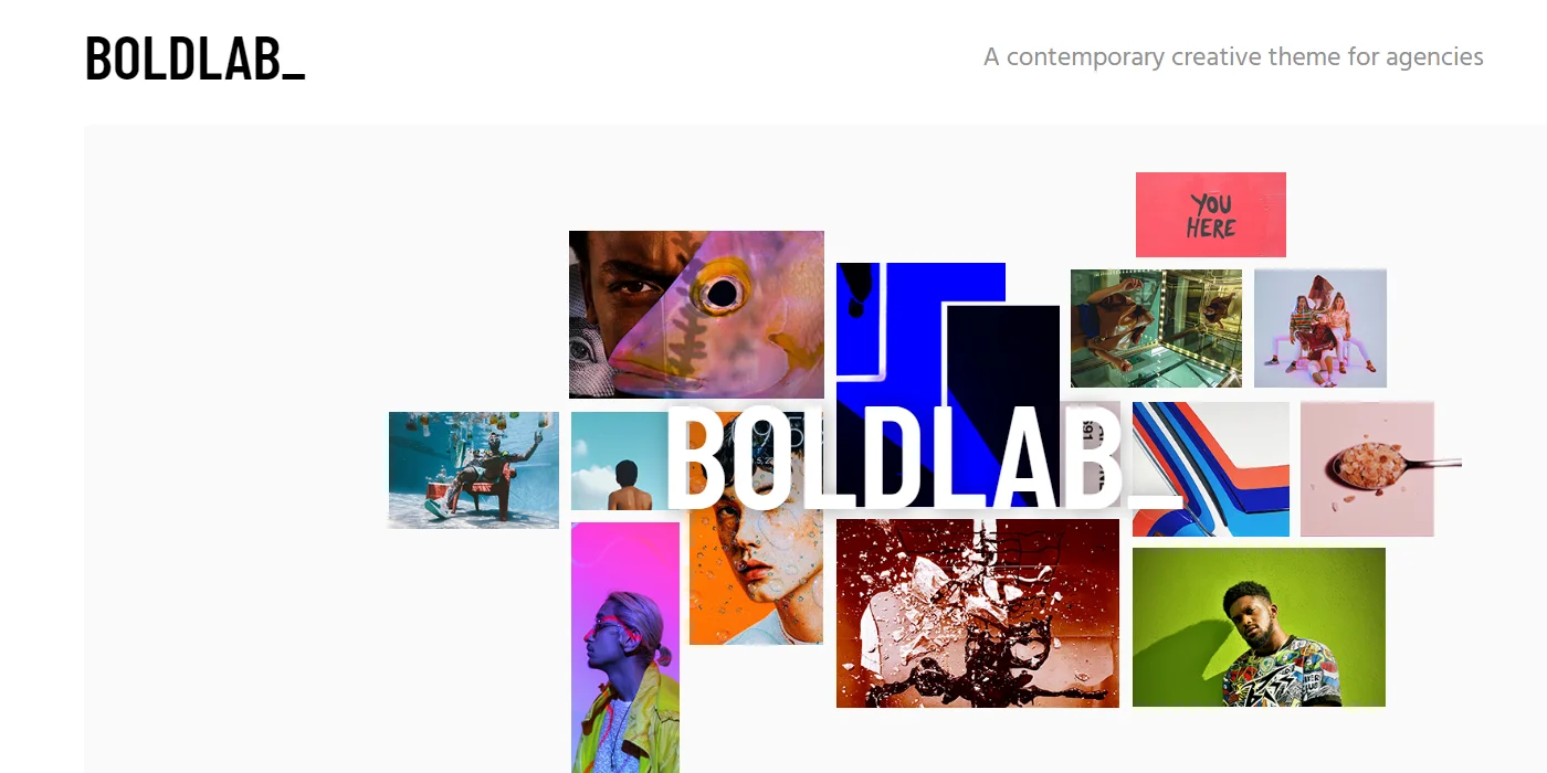 Boldlab Theme for graphic designers