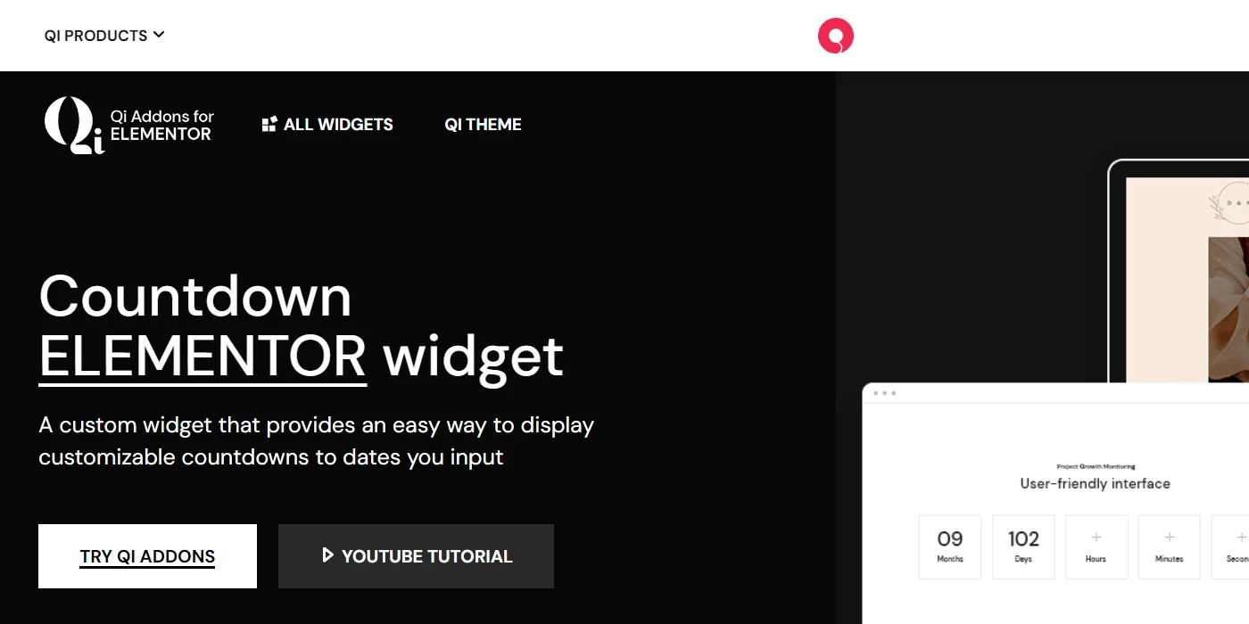 Qi Addons Countdown Elementor Widget