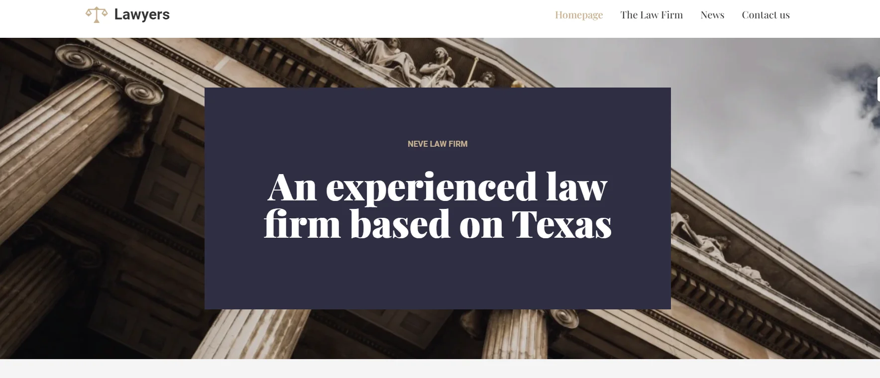 Neve lawyer wordpress theme