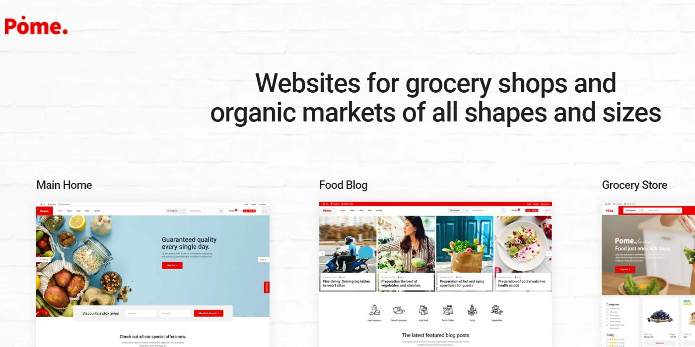 Pome grocery theme