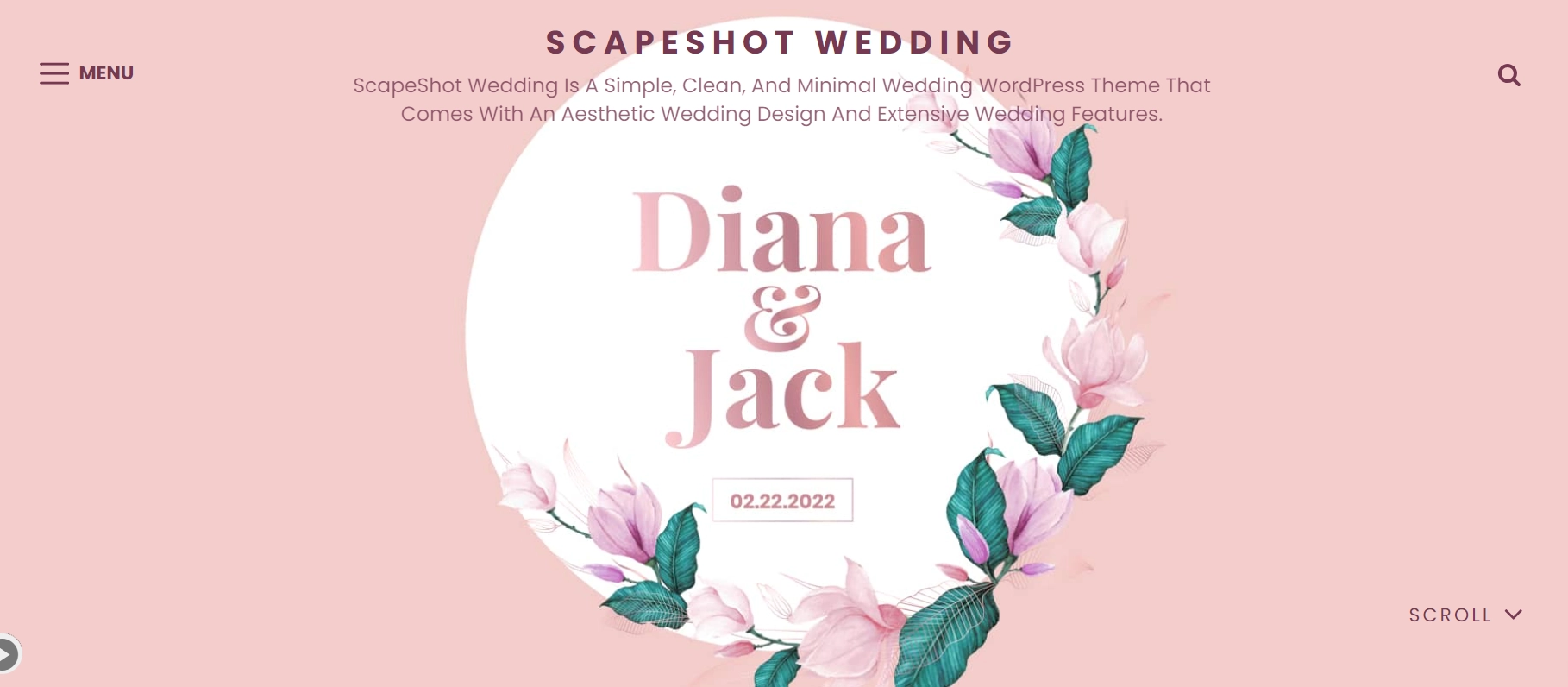 Snapshot wedding template