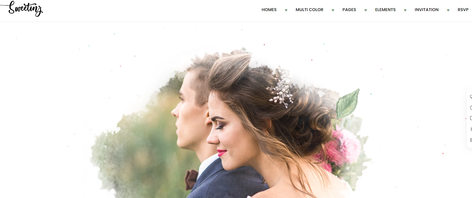 Sweetinz Wedding Wordpress theme