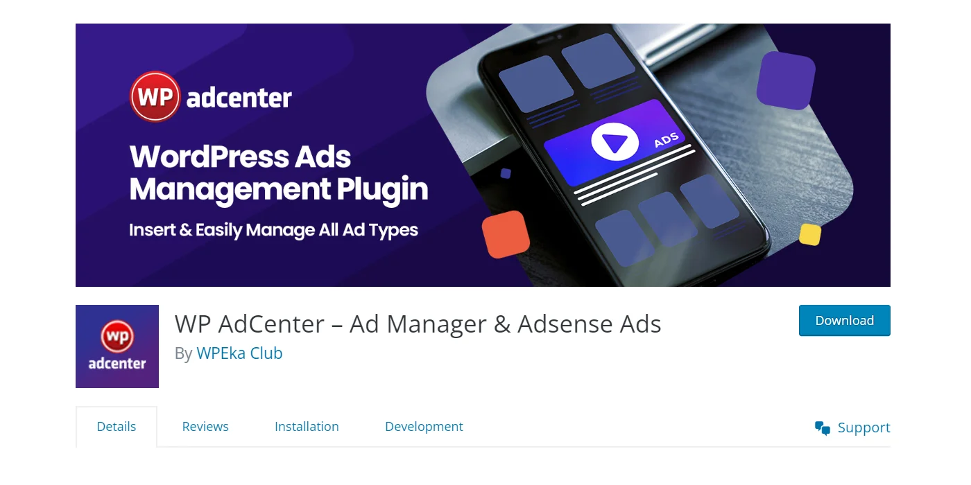 WP Adcenter plugin