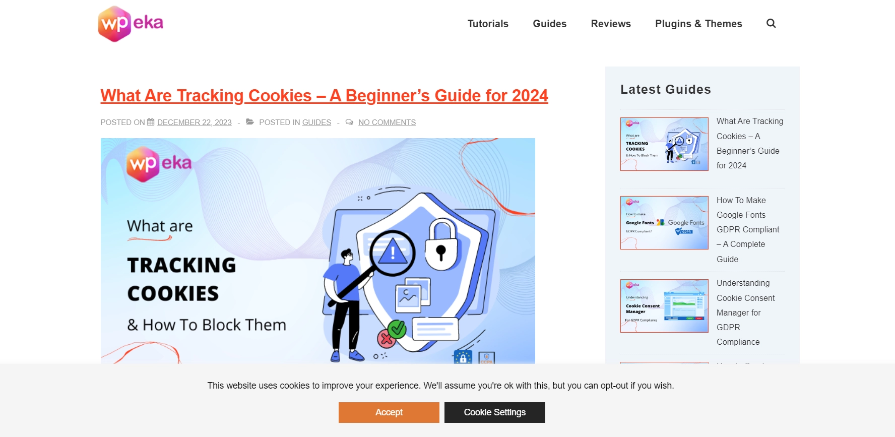 WPeka Cookie Consent Banner