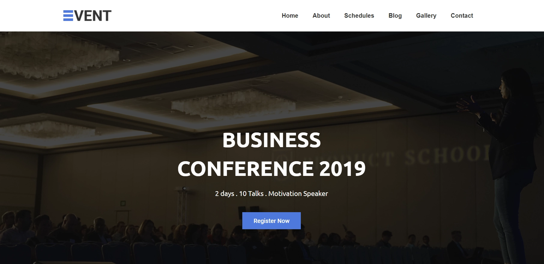 Conference Event WordPress template
