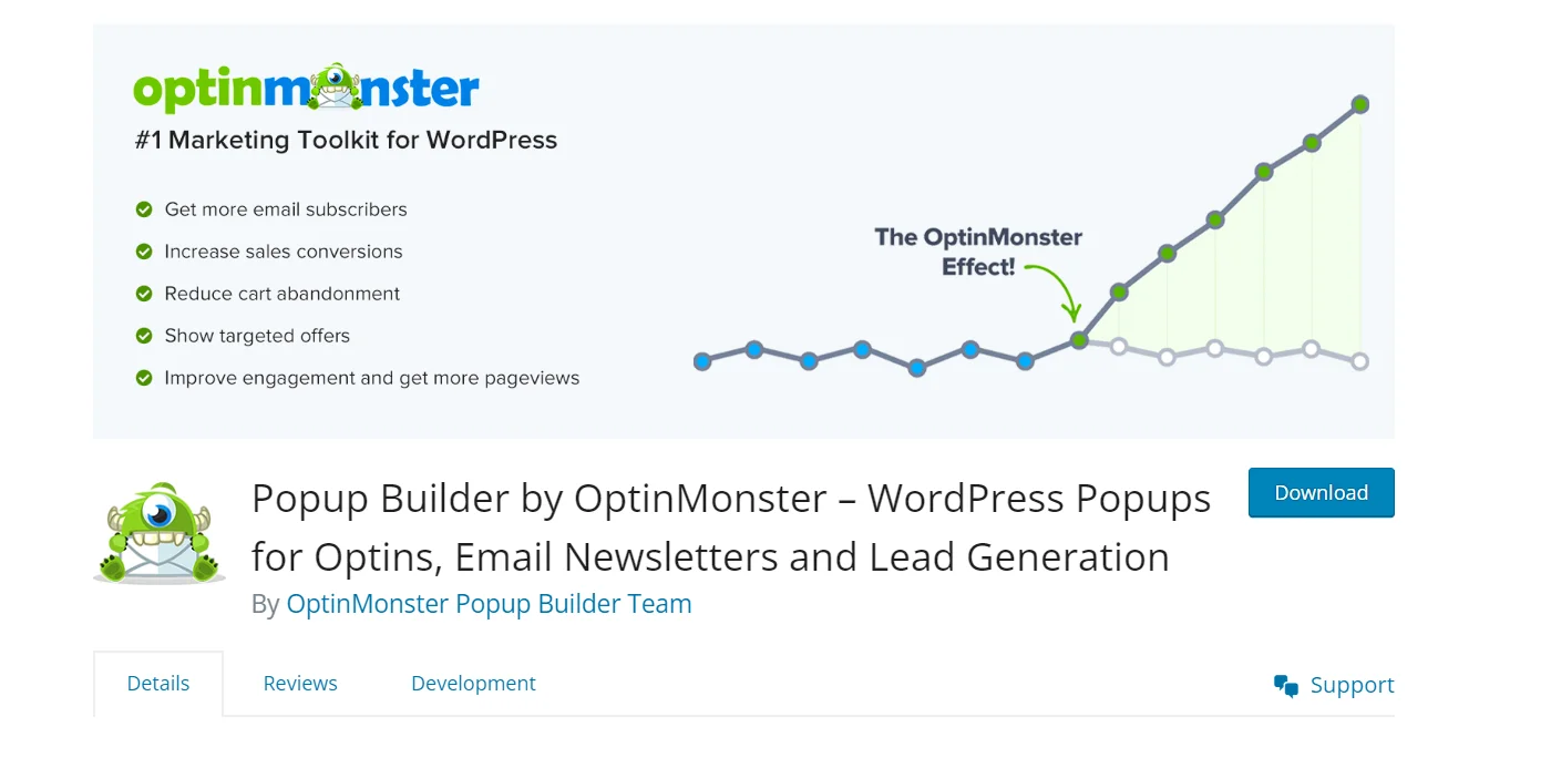 Optin monster GDPR plugin for WordPress