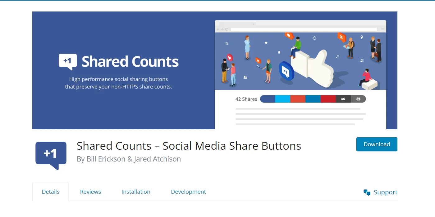 Shared counts pulgin