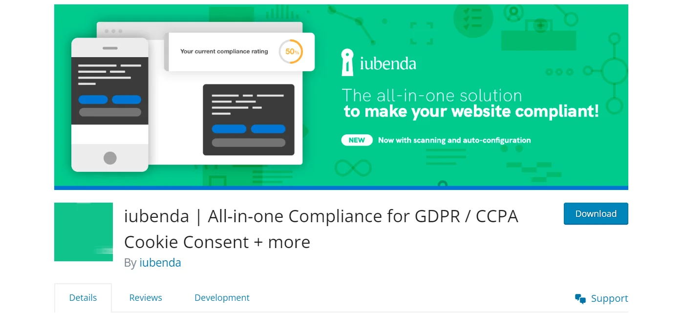 iubenda GDPR plugin for WordPress