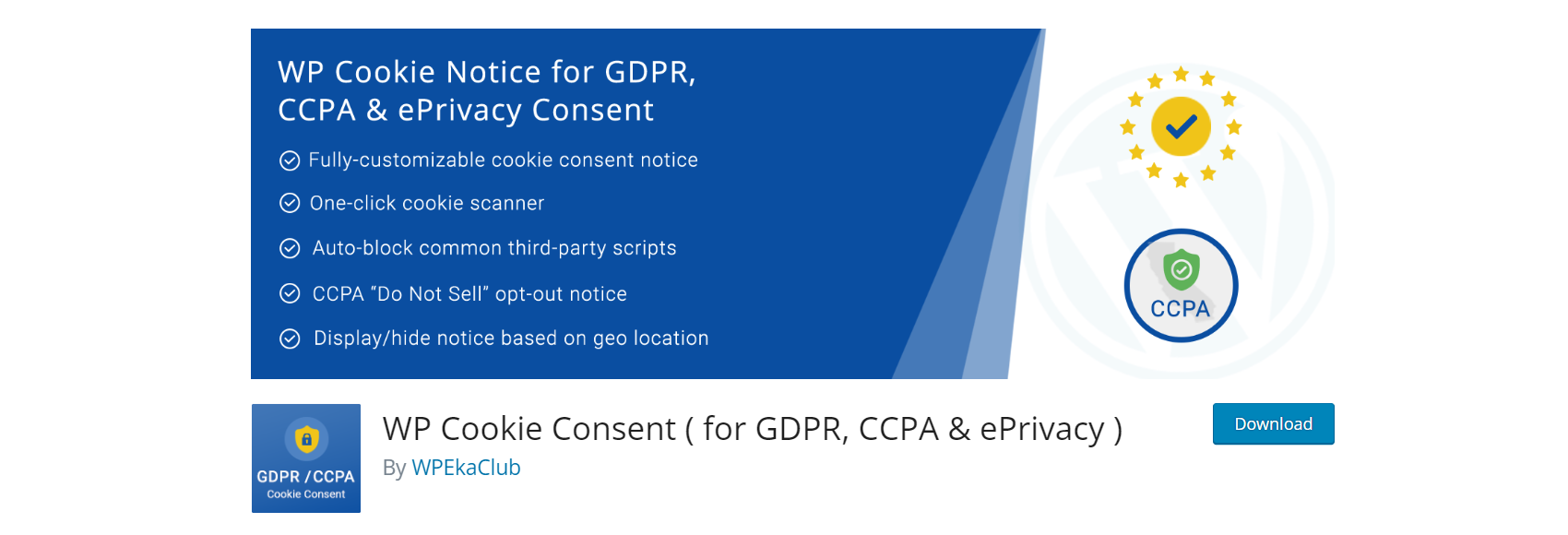 WP Cookie Consent plugin