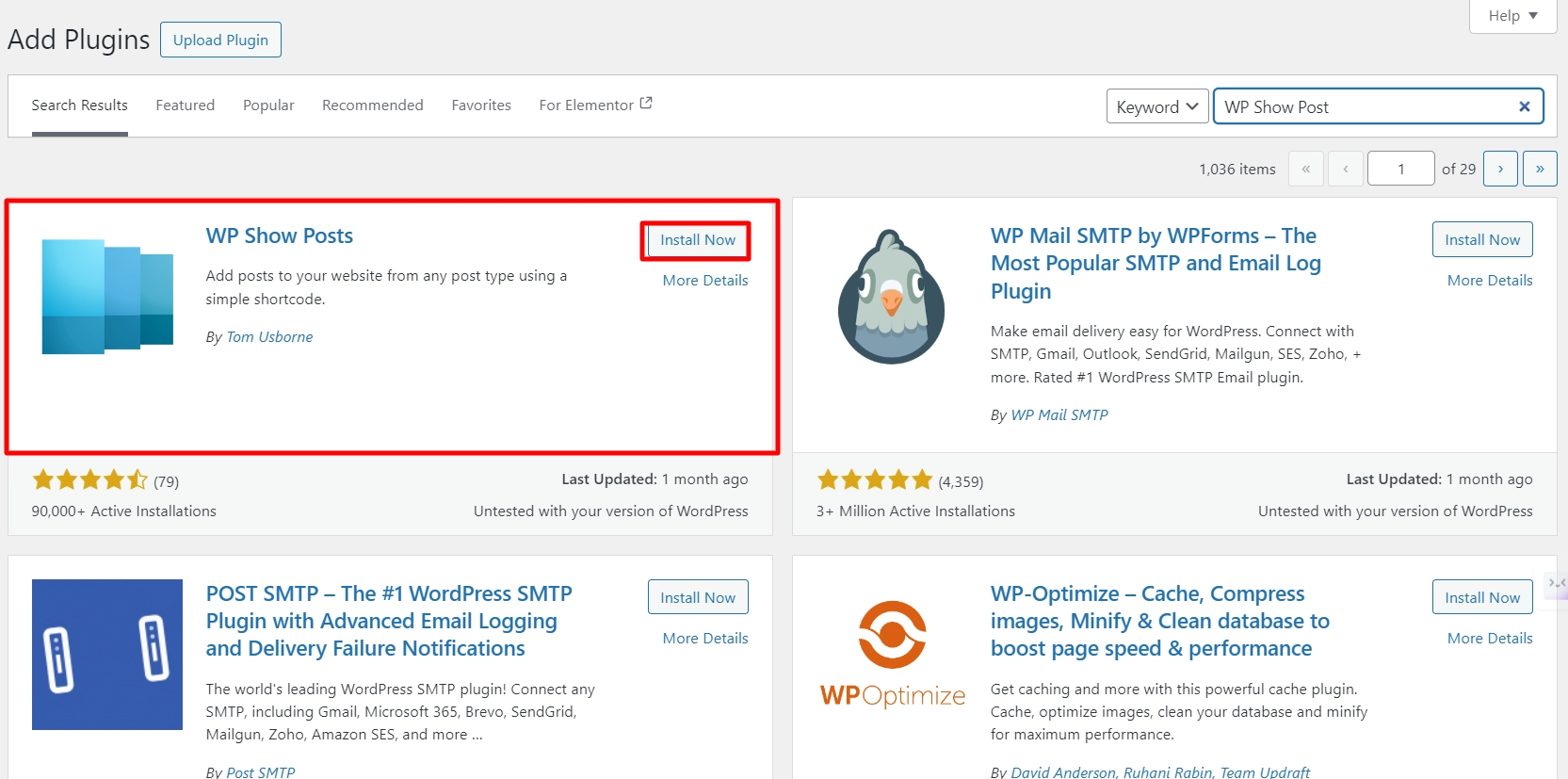 Adding WP Show Post Plugin to add blog post to pages