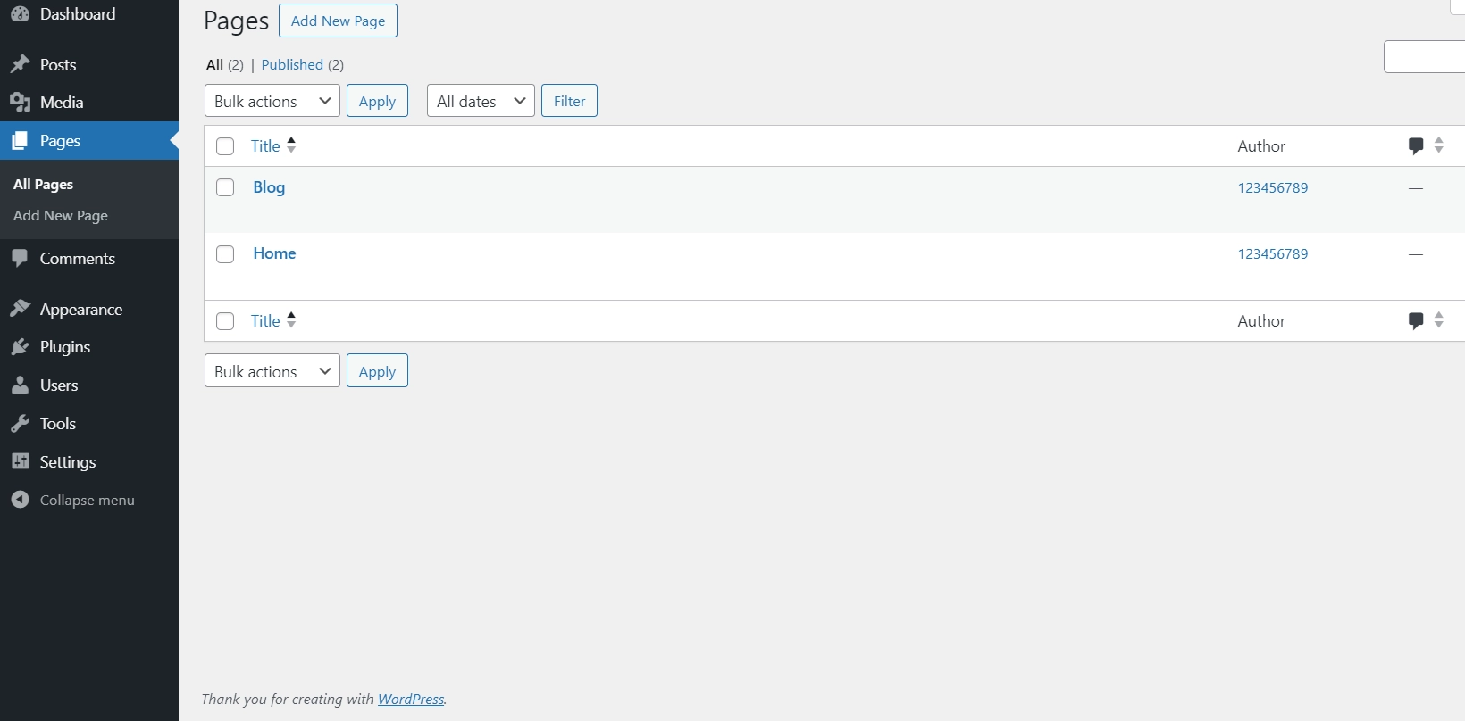 Adding a blog post to pages