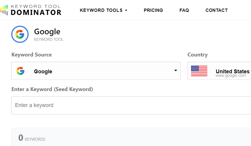 Keyword tool dominator