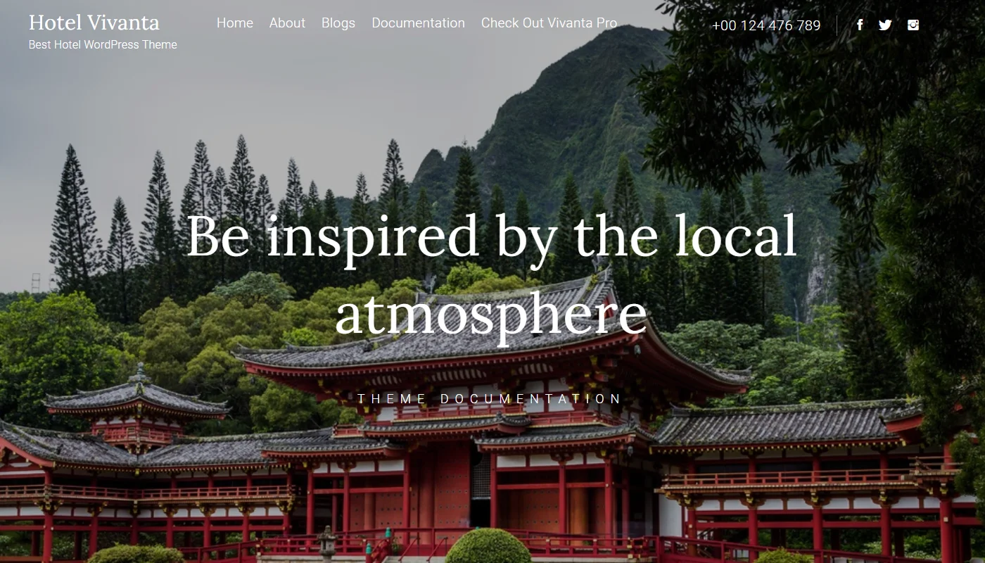 Hotel Vivanta theme