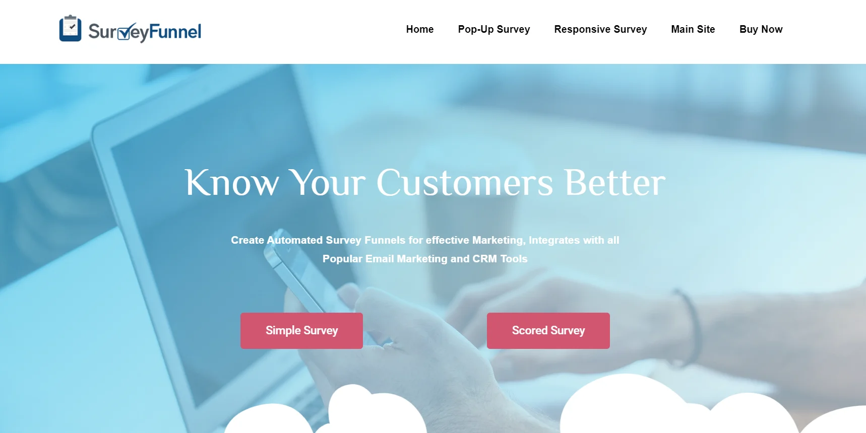 SurveyFunnel - Marketing Tool for Websites