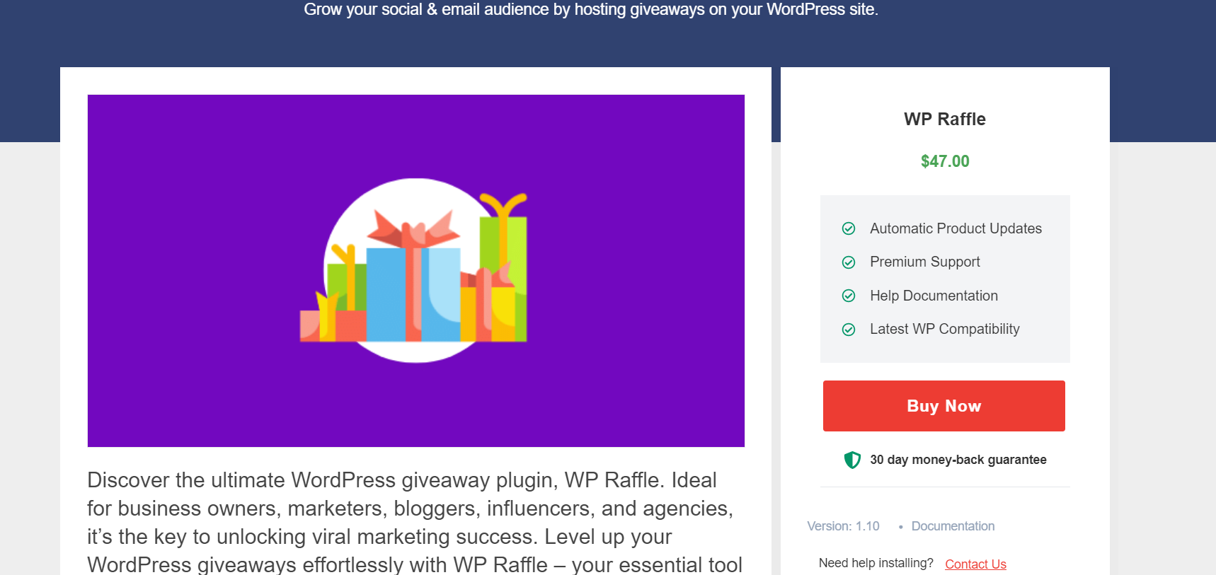 WP Raffle - Best WordPress Marketing Plugin