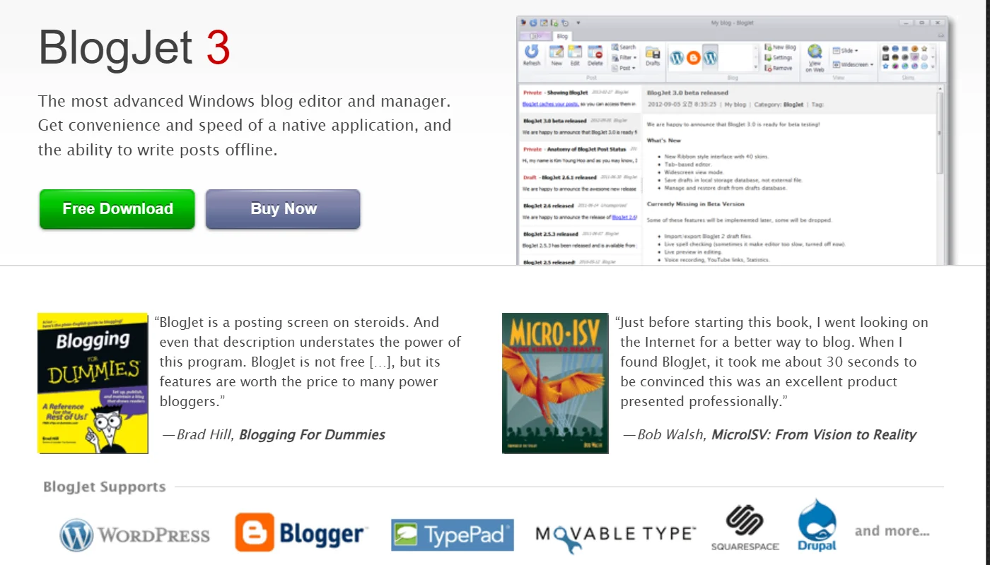 BlogJet3: offline blog editor
