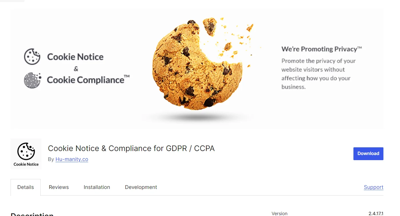 Cookie notice & compliance