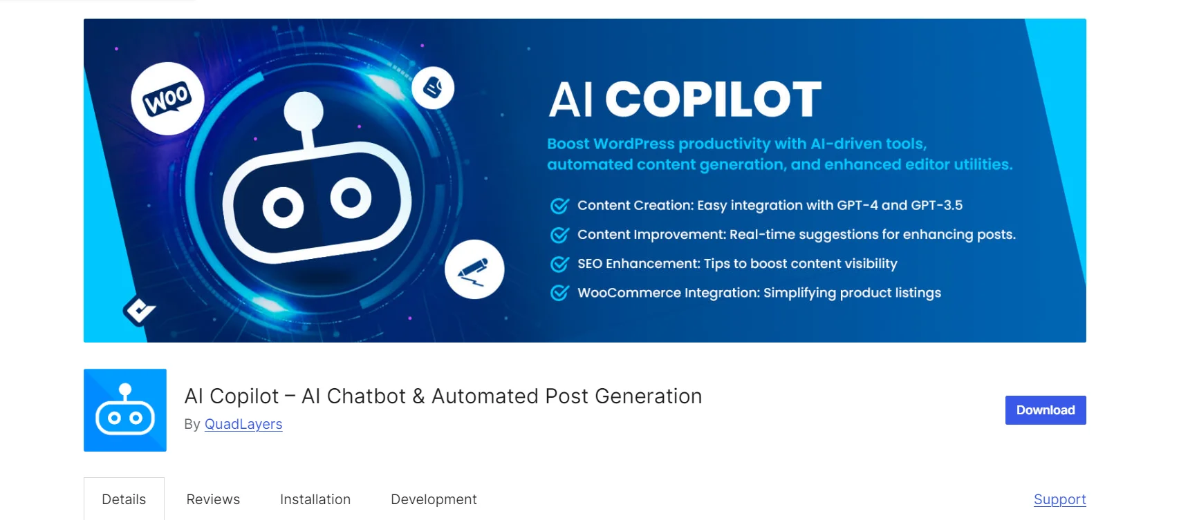 AI Copilot-best chatGPT WordPress plugin