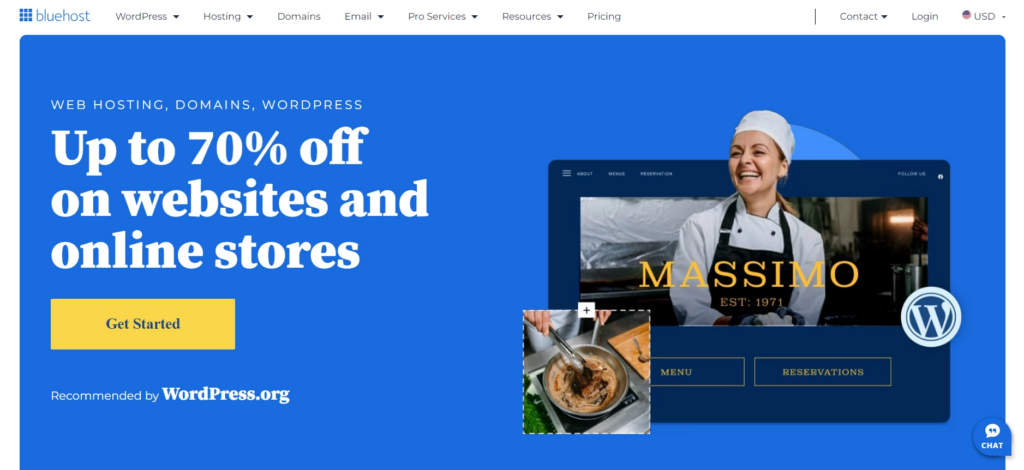 Bluehost web hosting