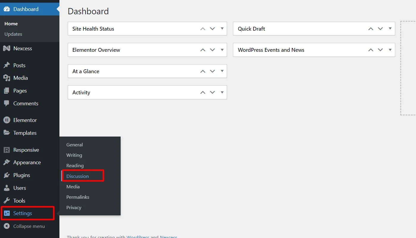 settings> discussion
