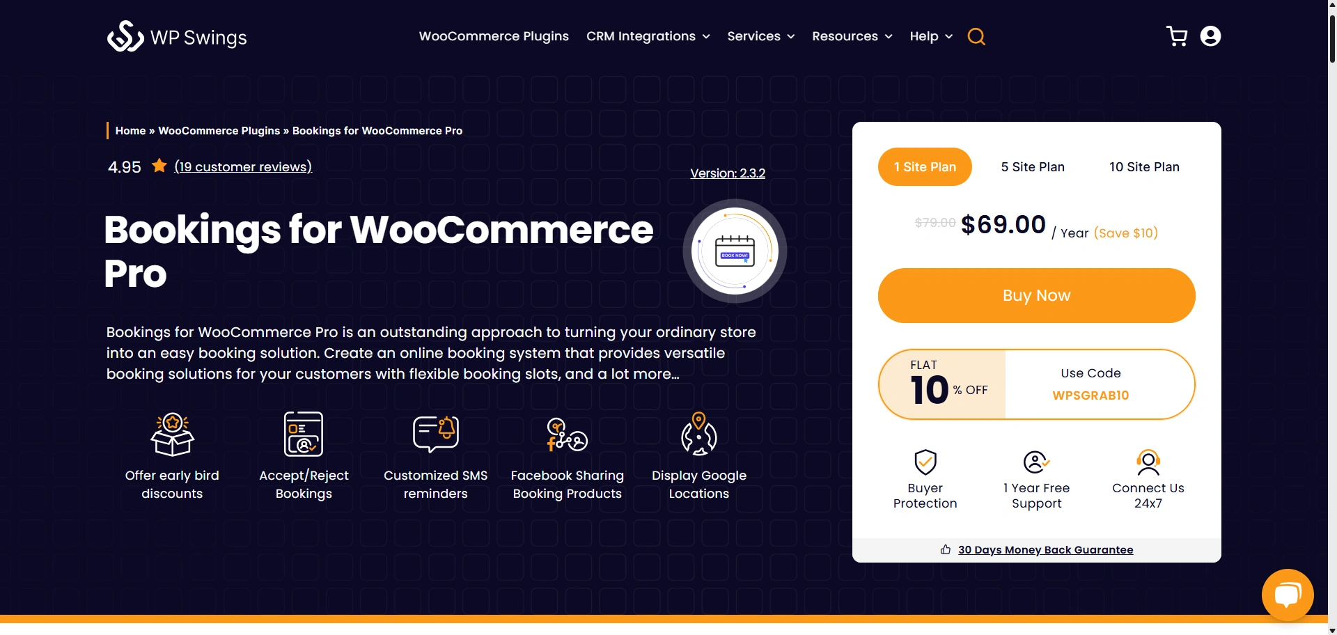 Bookings for WooCommerce Pro by WP Swings