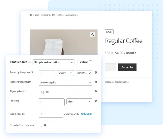 Subscription for WooCommerce