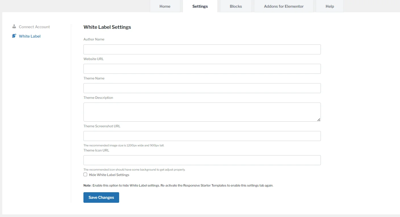 White labeling feature