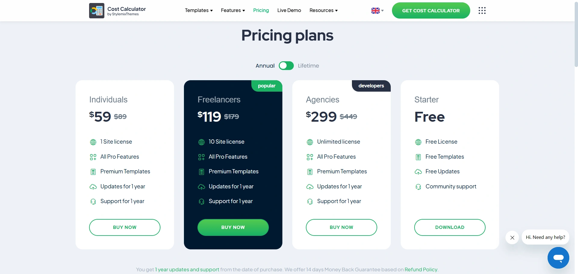 Pricing Plan